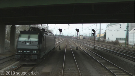 Vista dalla cabina - RTS BR 185 (Germania)